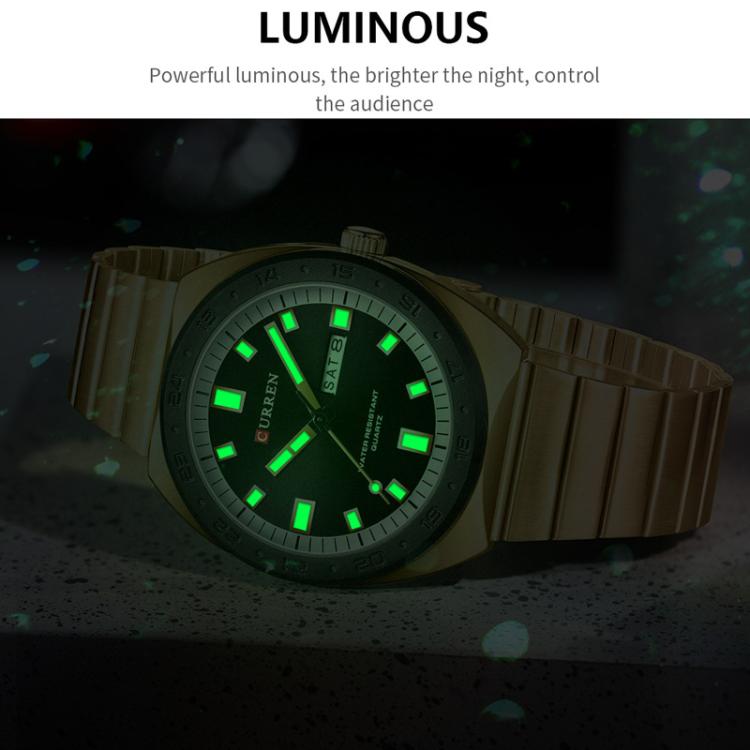 Curren Calendar Steel Strap Business Quartz Men Watch