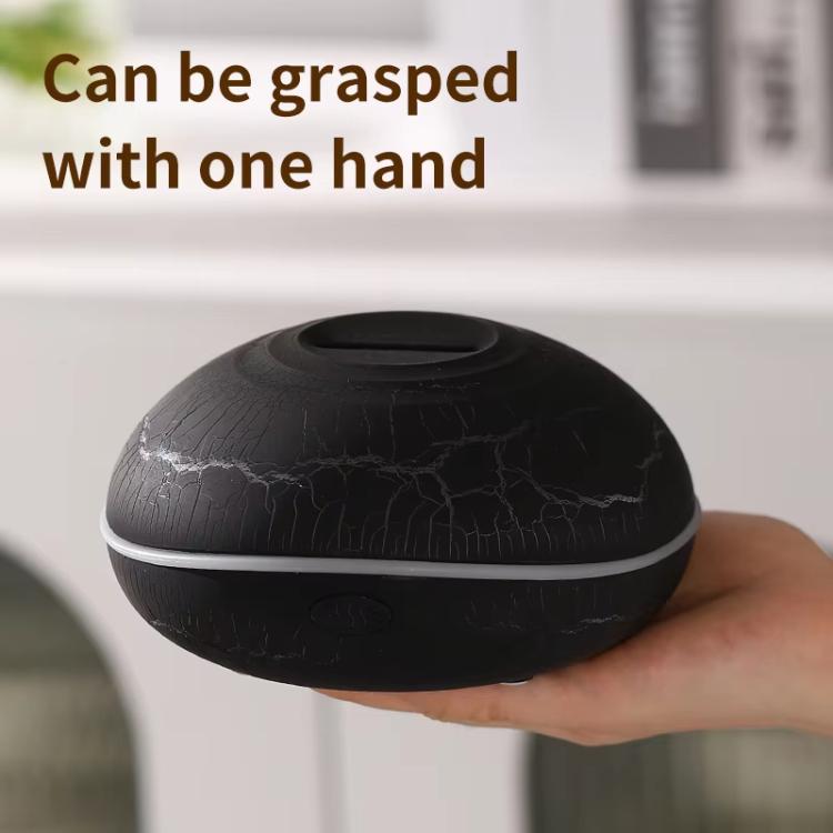 SD13 200ml Flame Crackle Aromatherapy Diffuser Seven Colors Night Light Humidifier - Crackle