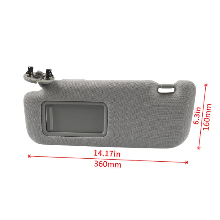For Toyota Corolla 74320-02711-E0 Car Left Sun Visor - Gray