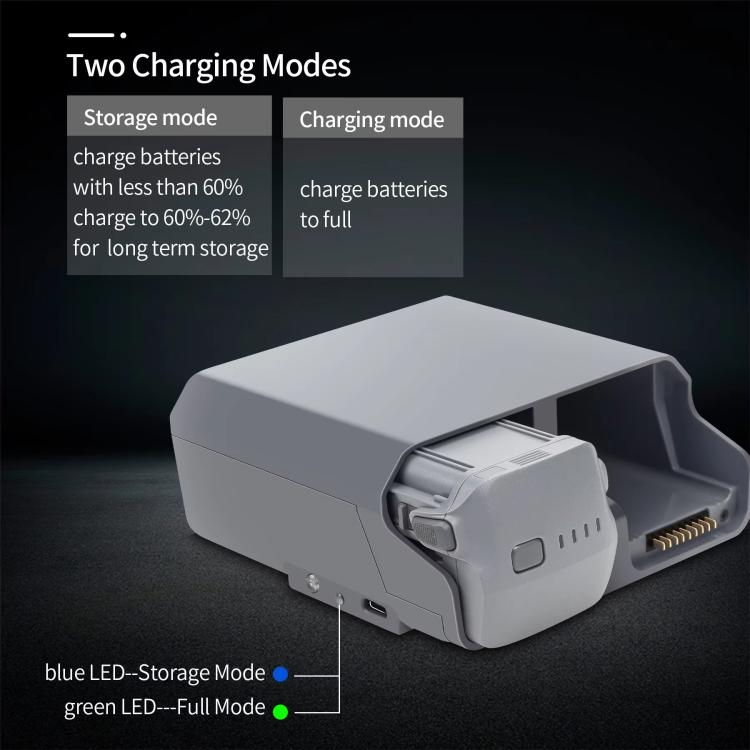 For DJI Air 3S /Air 3 YX Two-Way Charger Battery Manager - Light Gray