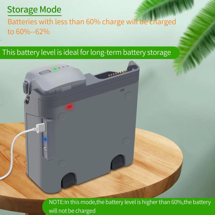 For DJI Air 3S /Air 3 YX Two-Way Charger Battery Manager - Light Gray
