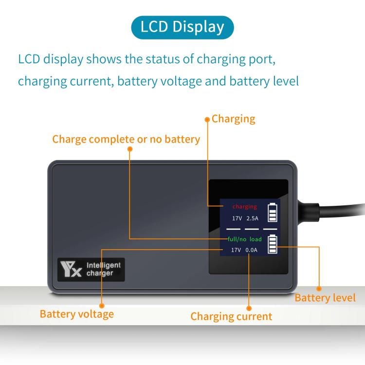 For DJI Air 3S /Air 3 YX Digital Display Car Charger Charge 2 Batteries At the Same Time - Black