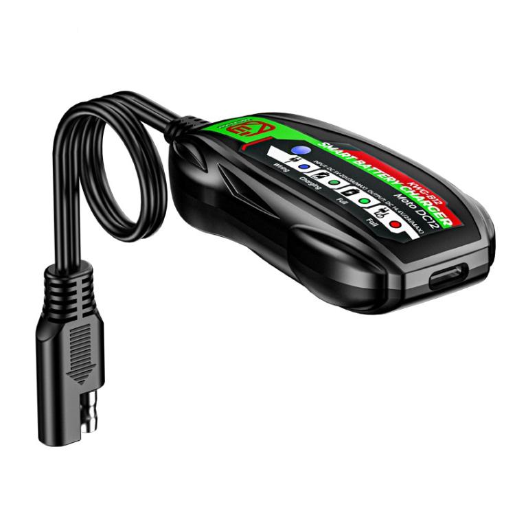 Kewig B12 Motorcycle Lead-Acid Battery Modified Charger - Black