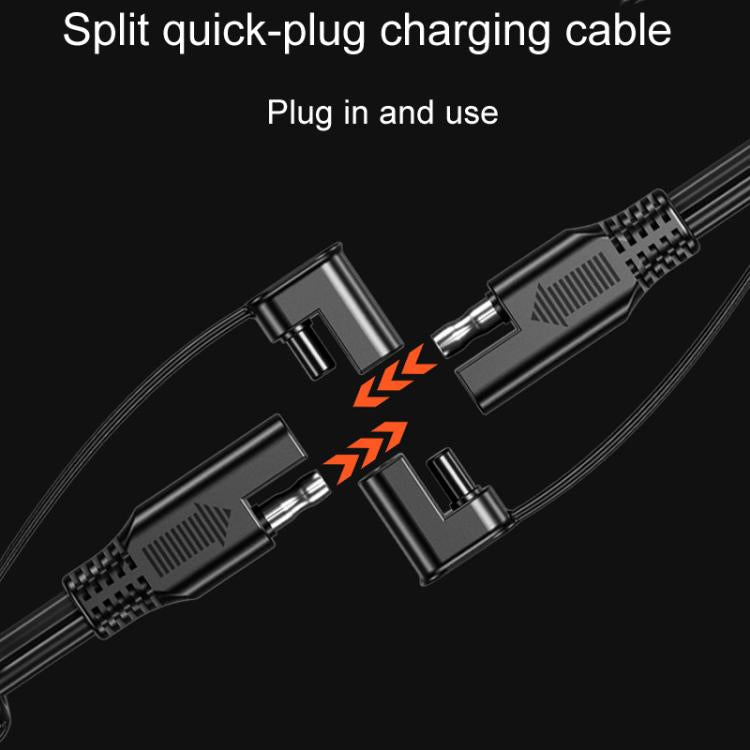 Kewig B12 Motorcycle Lead-Acid Battery Modified Charger - Black