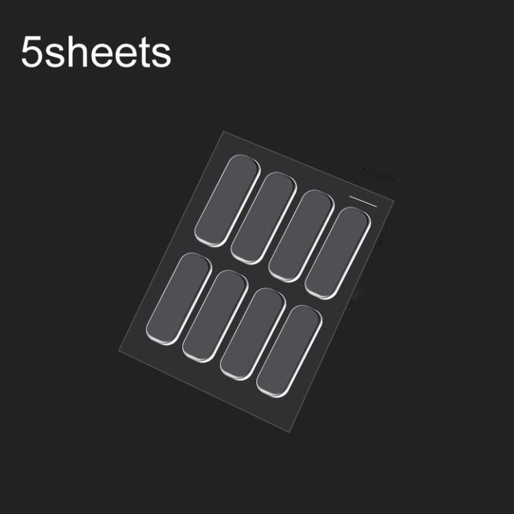 5sheets /Pack Transparent Invisible Anti-Collision Strip Self-Adhesive Pads For Cabinets Desk Corners 35 x 10mm