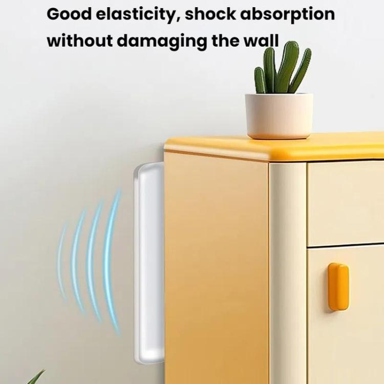 5sheets /Pack Transparent Invisible Anti-Collision Strip Self-Adhesive Pads For Cabinets Desk Corners 63 x 10mm