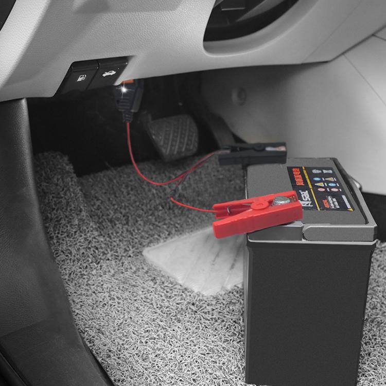 AERMOTOR Car ECU OBD2 Connector Battery Charging Clip Emergency Power Off Protector - Red Black