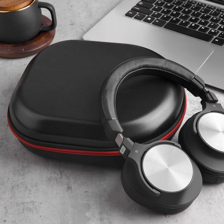 Waterproof Hard Shell Headphone Storage Bag - Black