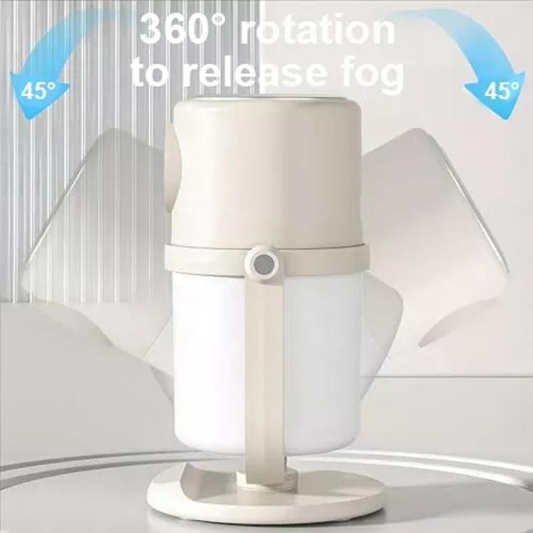 USB Intelligent Home Large Capacity Humidifier With Night Light Small Air Purifier, Color: White