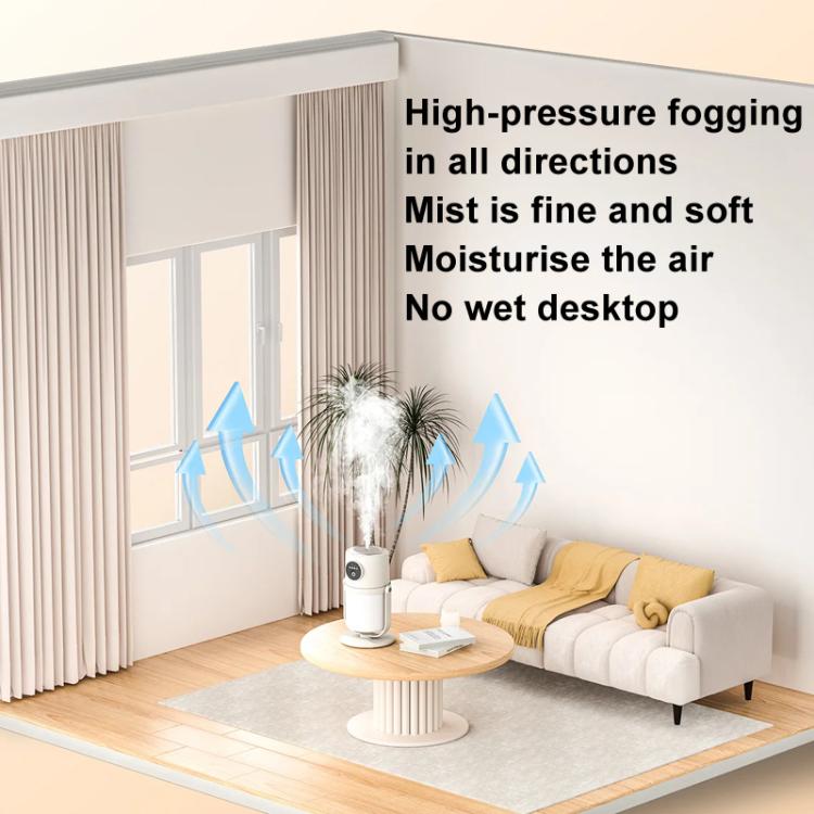 USB Intelligent Home Large Capacity Humidifier With Night Light Small Air Purifier, Color: Beige
