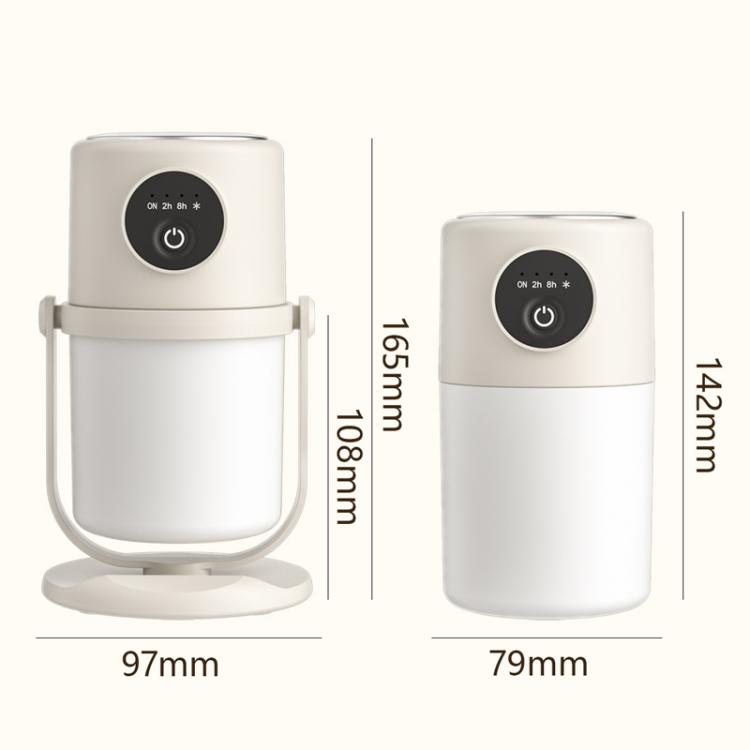 USB Intelligent Home Large Capacity Humidifier With Night Light Small Air Purifier, Color: White