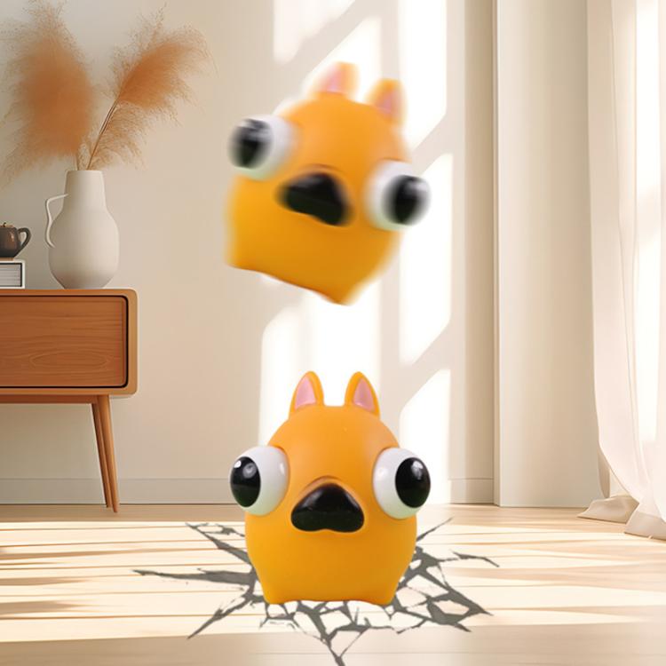 3pcs /Pack Kawaii Squeeze Eye-Popping Toys Set Cartoon Animal Decompression Toys, Style: Duck