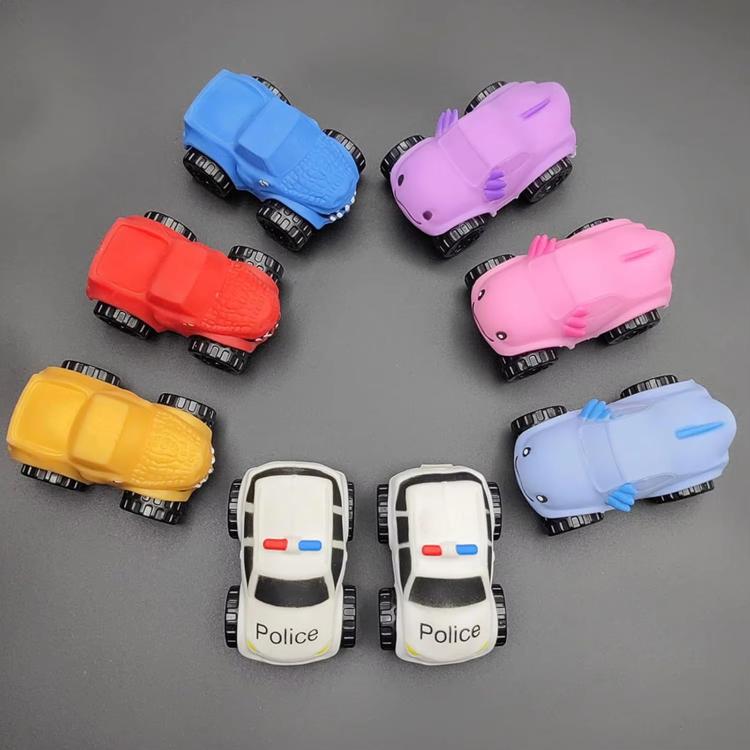 5pcs /Pack TPR Stretch Car Toy Pinch And Pressable Slow Rebound Decompression Toys