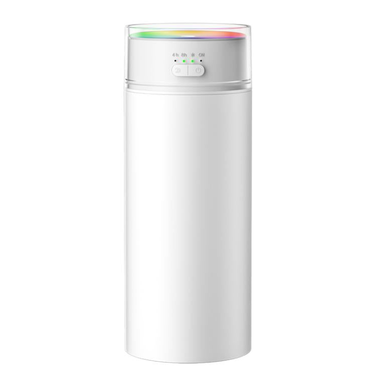Dazzling Cup Humidifier Large Mist Volume Timing Ambient Light Car Household Large Capacity Humidifier, Color: Charging White