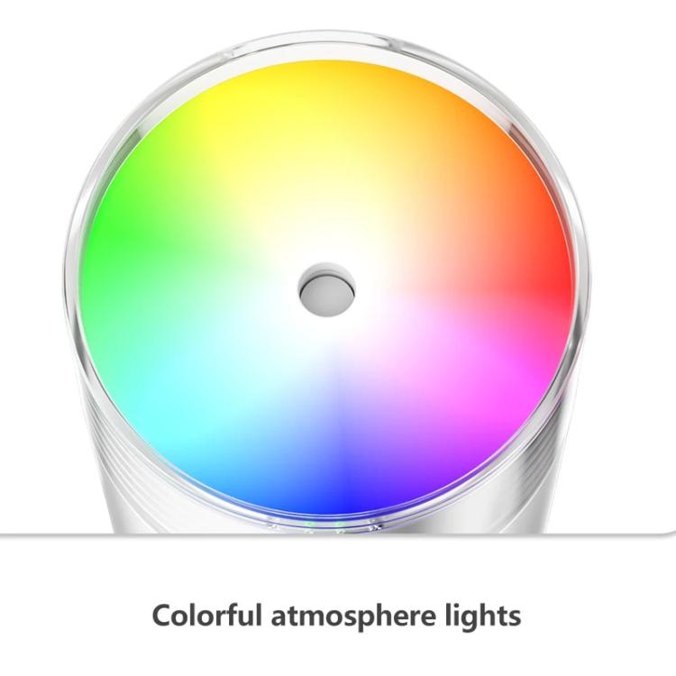 Dazzling Cup Humidifier Large Mist Volume Timing Ambient Light Car Household Large Capacity Humidifier, Color: Charging White