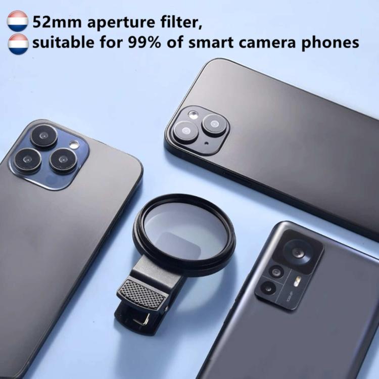 52mm  CPL Filter With Lens Clip For Mobile Phone