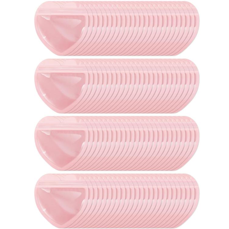 100pcs PVC Heart-Shaped Jewelry Storage Pouches Cute Love Sealing Bag Gift Packaging Bags, Size: 10x10cm - Pink