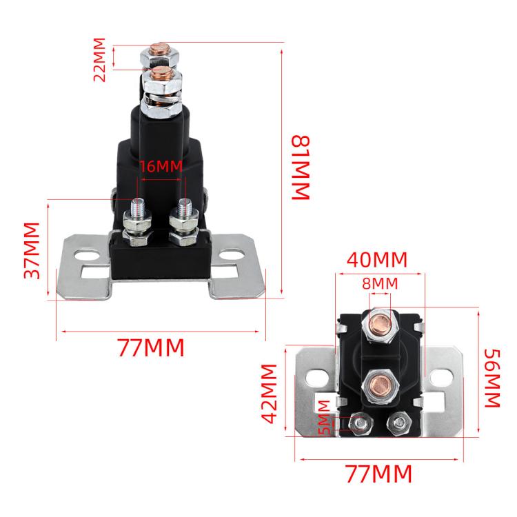 12V DC High Current Quick Start Relay For Cars And Yachts