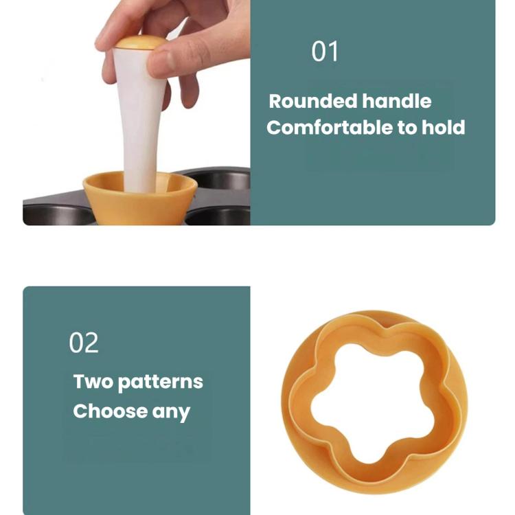 LsCook Cake Cup Press Mold Cookie Rice Ball Mold DIY Baking Tool - OPP Bagged