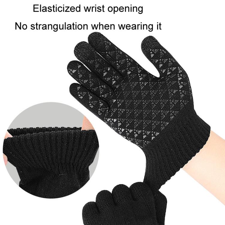 USB Heating Electric Warm Gloves Students Internet Writing Game Thickened Full Finger Knitted Heated Gloves, Size: Uniform
