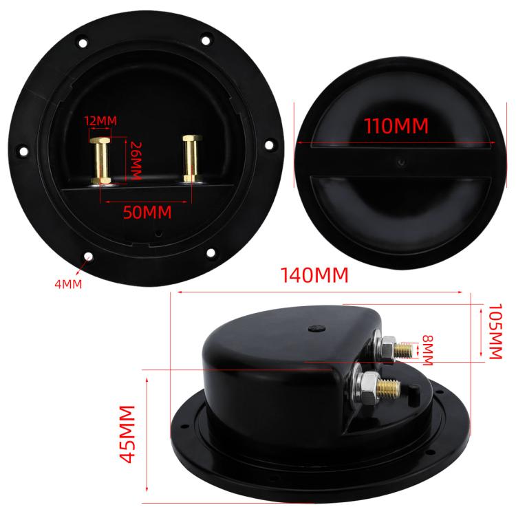 RV Yacht Copper Conductive Waterproof Solid Deck Cabin Sealing Cover, Configuration: CP-5092