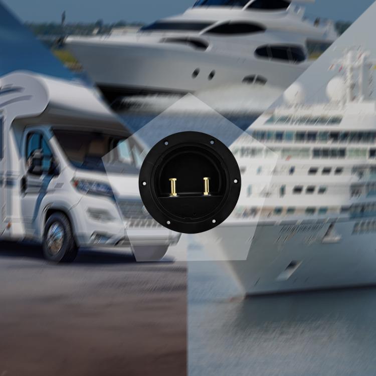 RV Yacht Copper Conductive Waterproof Solid Deck Cabin Sealing Cover, Configuration: CP-5092