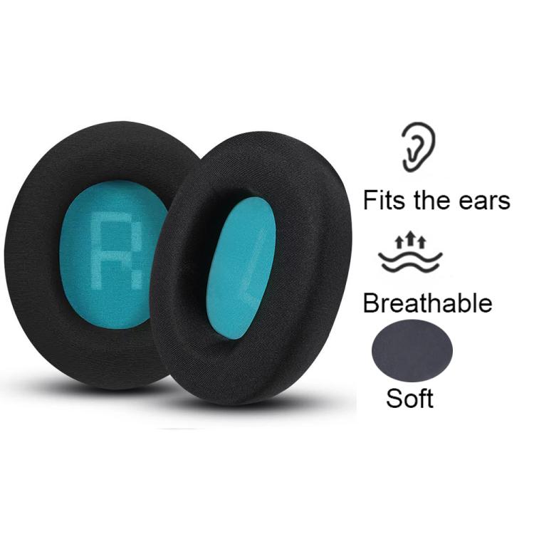 1pair Headset Sponge Earmuffs for SteelSeries Arctis Pro / Arctis 3 / 5 / 7, Color: Black ??Ice Leather