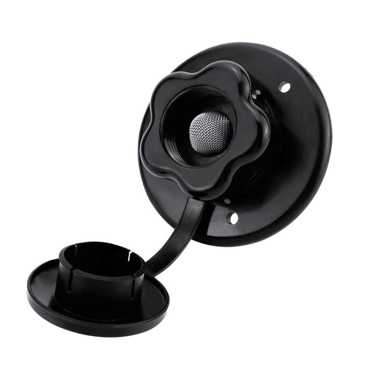 RV Ship Flange Threaded Leak-proof Water Inlet Connector Check Valve, Specifications: Black 3