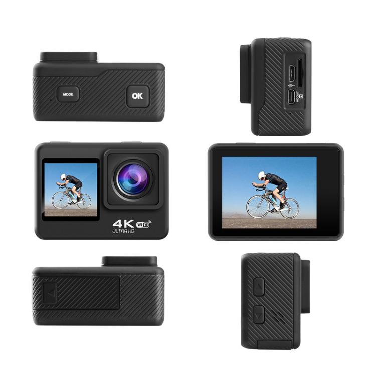 WIFI Wide-angle EIS Anti-shake Touch Color Dual-screen Remote Control Video Sports Camera - Q60TR