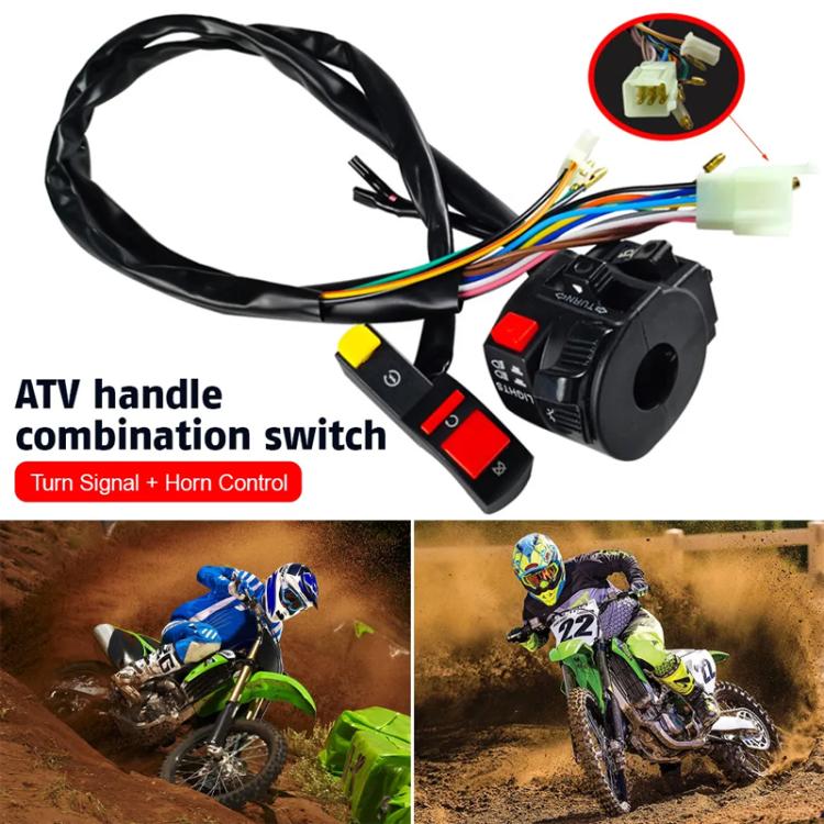 BZKG-ATV Off-Road Motorcycle Modified Accessories Handlebar Combination Switch - Black
