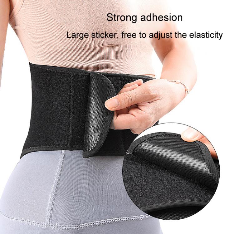 USB Electric Heating Warming Anti-cold Waist Protector Adjustable Sport Support Heat Pad Therapy Waist Belt, Size: Uniform - Black
