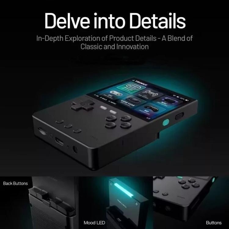 TRIMUI BRICK Open Source Pocket Console Portable Wireless Bluetooth HD Retro Arcade, Size: Standard No Card