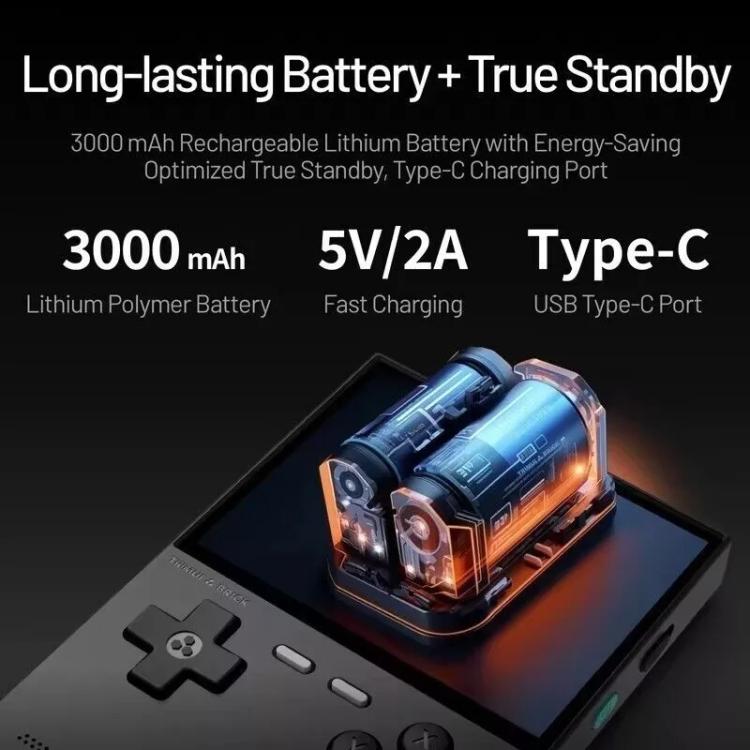 TRIMUI BRICK Open Source Pocket Console Portable Wireless Bluetooth HD Retro Arcade, Size: 64G