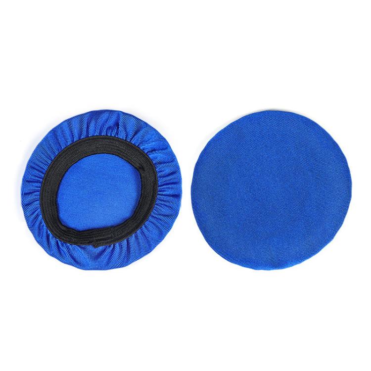 2pcs Universal Round Reusable Headset Dust Cover Sweat-proof Breathable Protective Cover, Color: L Blue
