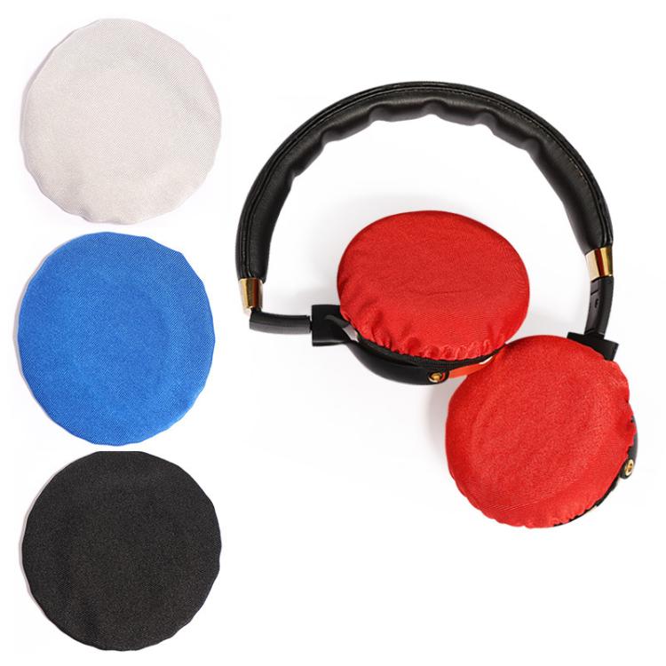 2pcs Universal Round Reusable Headset Dust Cover Sweat-proof Breathable Protective Cover, Color: S Gray