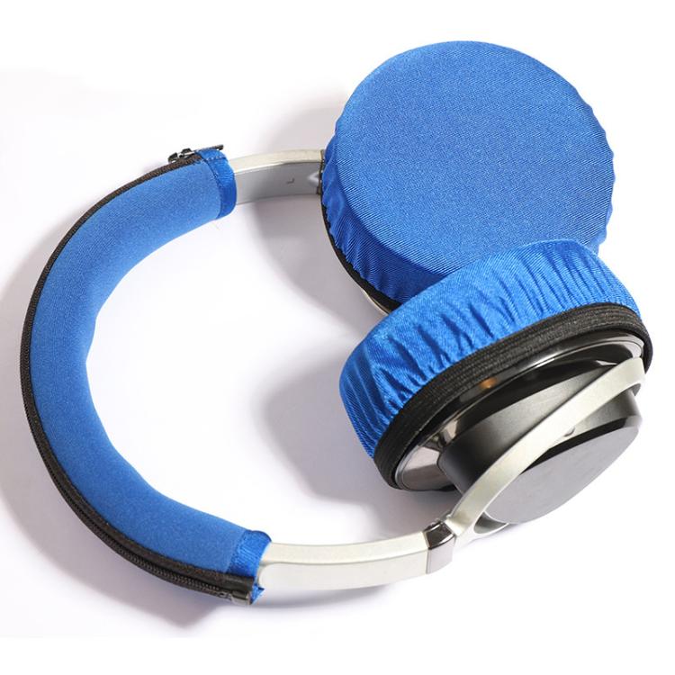 2pcs Universal Round Reusable Headset Dust Cover Sweat-proof Breathable Protective Cover, Color: S Red