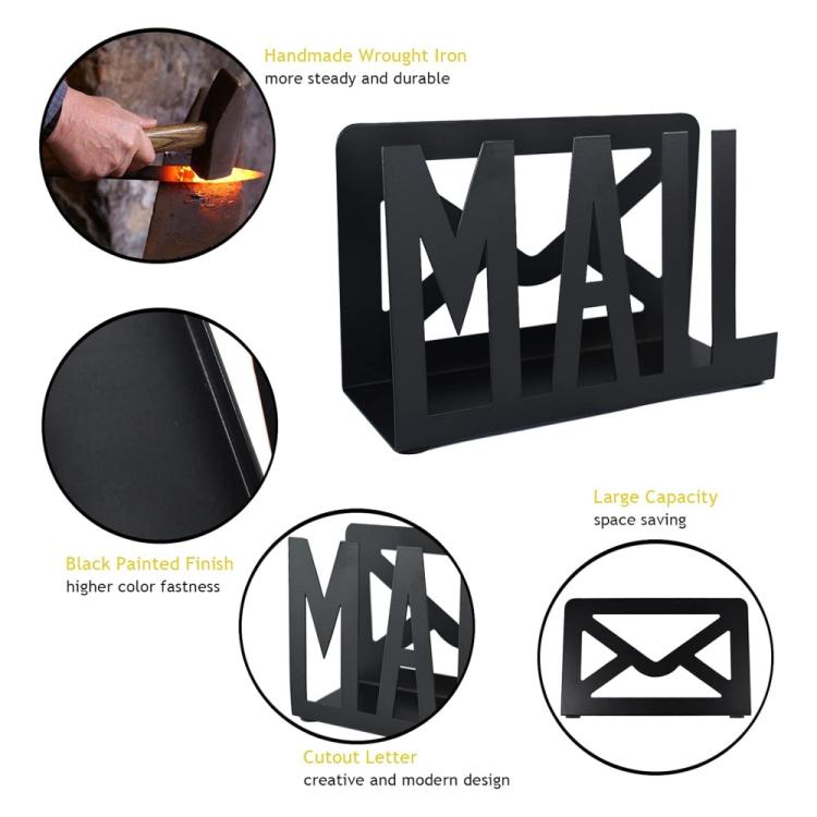 Home Office Metal Mail Envelope Sorting Desktop Organizer - YH008-1