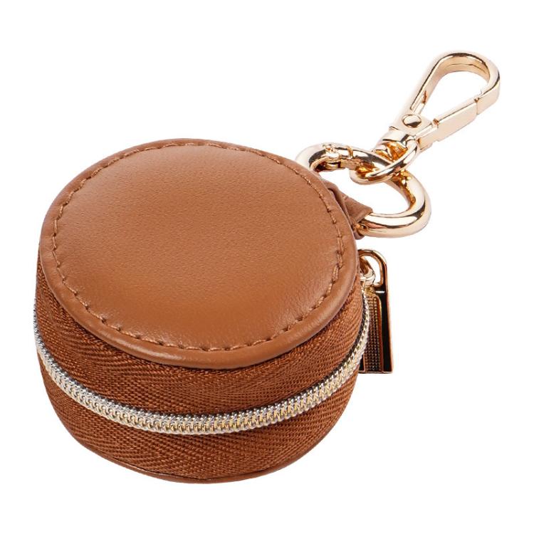 Portable Mini Round Jewelry Box Simple Travel Bag Pendant Gifts Earrings Ring Storage Box, Size: 5x5x3cm