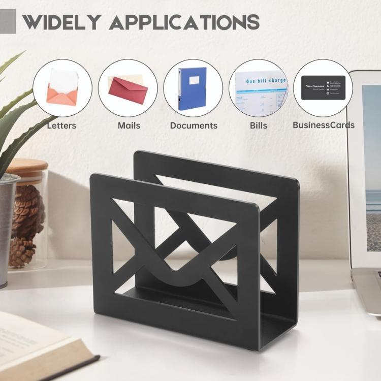 Home Office Metal Mail Envelope Desktop Organizer - YH007-1