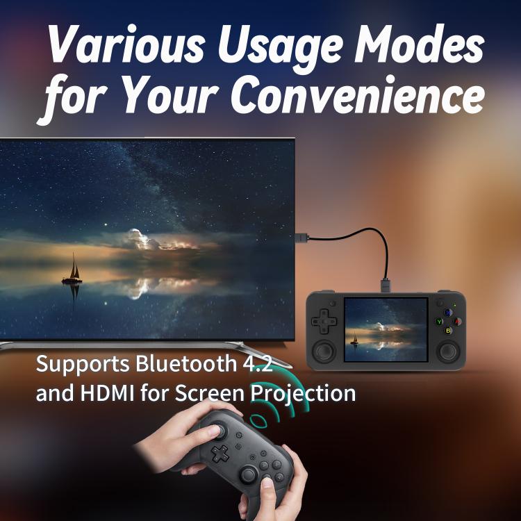 ANBERNIC RG35XXH Open Source Wireless Handheld Game Console, Memory: Standard+64G