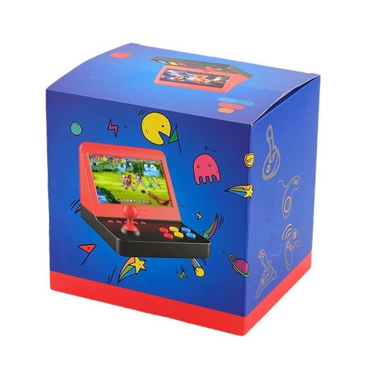 AMPOWN RETRO 7 inch Large Screen Handheld Console Rocker Game Player Open Source Retro Arcade, With Dual Grip - Black Red