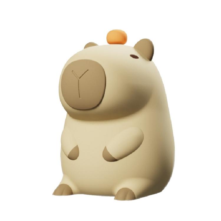 Cute Cartoon Guinea Pig Night Light Ornaments Children Silicone Pat Light - DS-CPBR-01