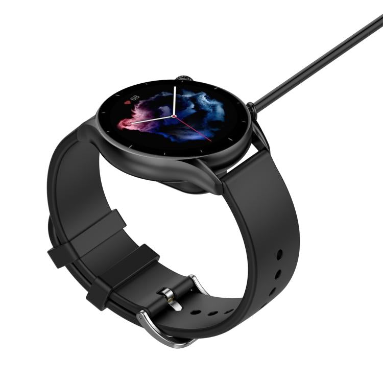 1m Watch Magnetic Charging Cable For Amazfit GTR 4 / GTR 4 Pro / GTS4 / T-Rex 2 / GTR 3 Pro / GTR 3 / GTS3 - Black