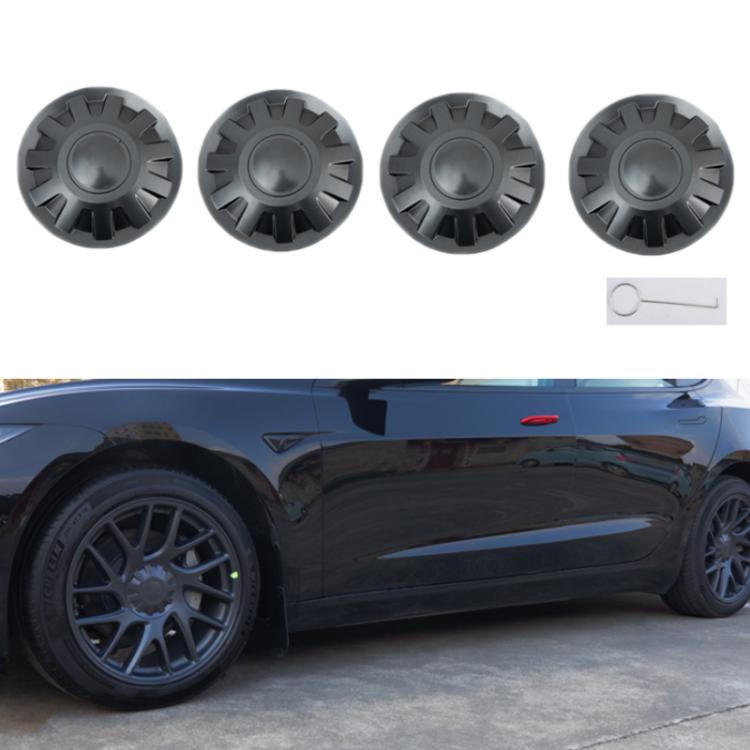 For Tesla 2024+ Model 3 Highland 18-Inch Wheel Center Protection Cover - Spray Paint Without LOGO