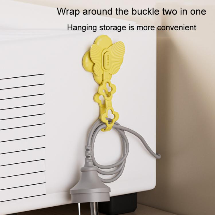 Kitchen Storage Cable Winder Power Cord Hanging Plug Hook Holder Electrical Appliance Cable Raiser Clip
