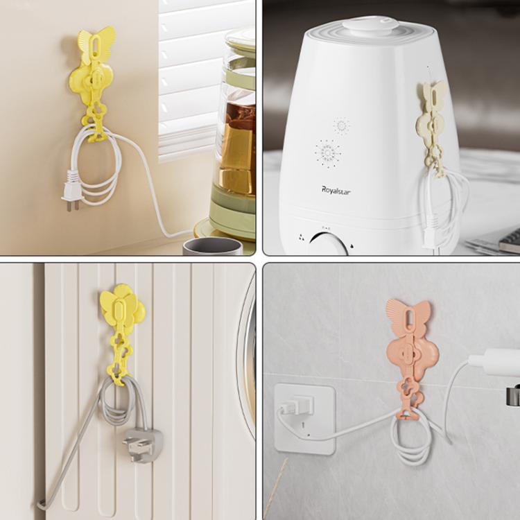 Kitchen Storage Cable Winder Power Cord Hanging Plug Hook Holder Electrical Appliance Cable Raiser Clip