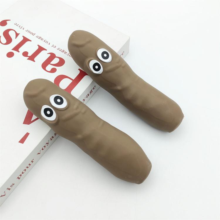5pcs /Pack Simulation Fruit And Vegetable TPR Stretch Toys Slow Rebound Decompression Toy, Style: Stool