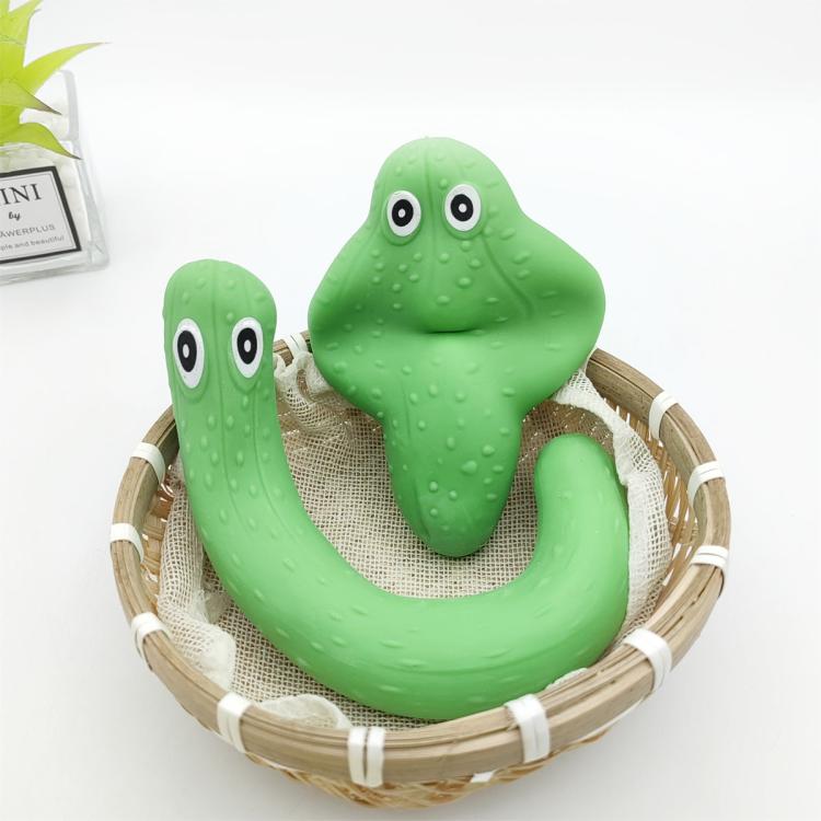 5pcs /Pack Simulation Fruit And Vegetable TPR Stretch Toys Slow Rebound Decompression Toy, Style: Banana