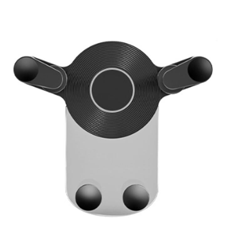 Car Air Outlet Navigation Transparent Gravity Bracket - Black