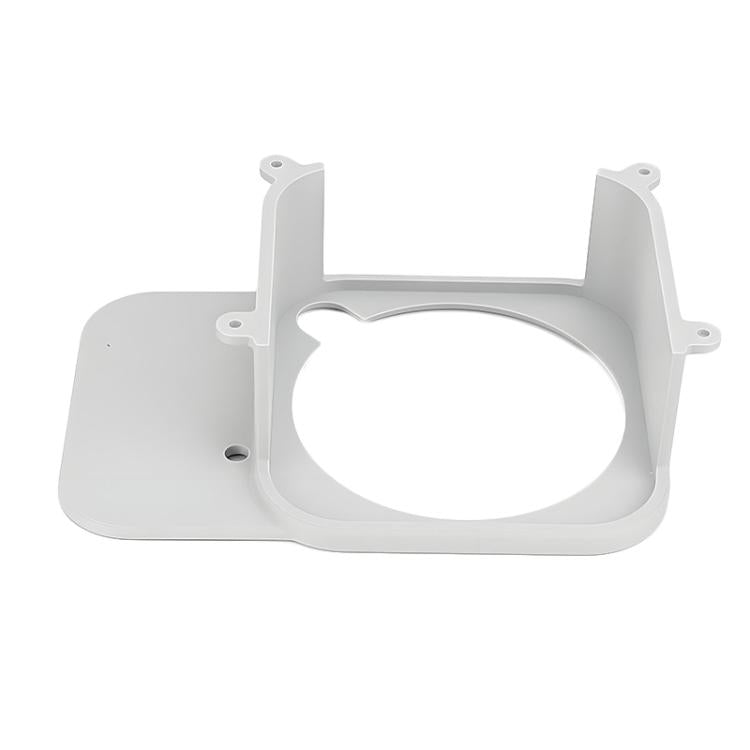 For Mac Mini M4 Under Desk Stand Hanging Wall Perforated Desktop Bracket With Screws - Gray